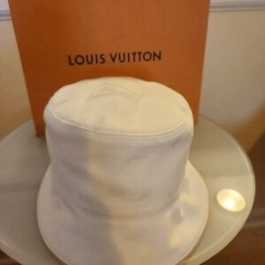 Louis Vuitton White Bucket Hat